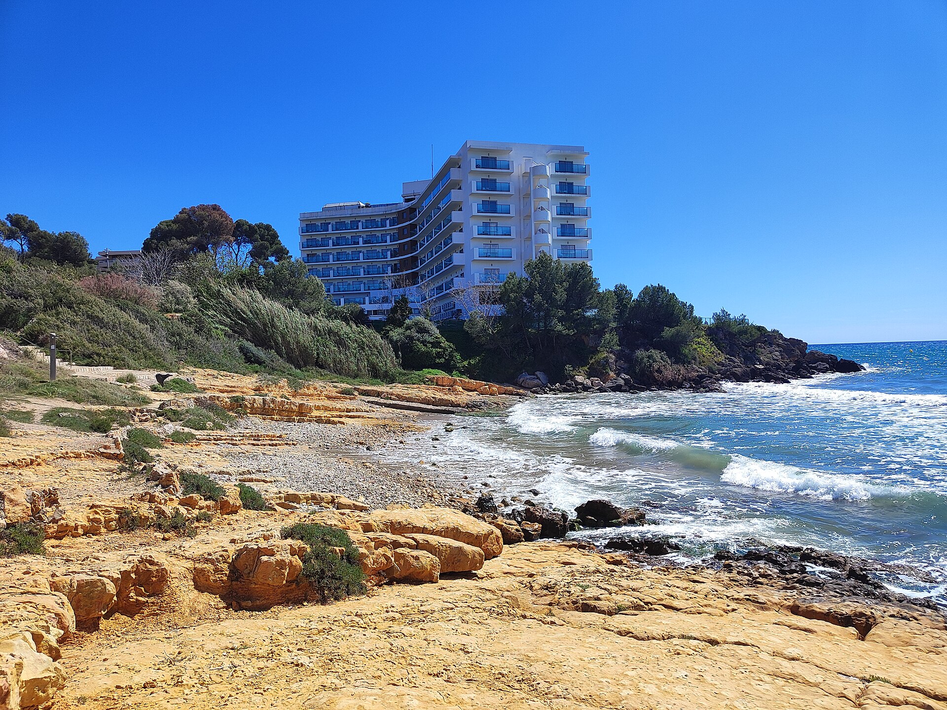 Roques Punxoses cove in Salou